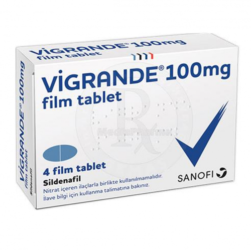 Vigrande 100 Mg 4 Tablet Penisin Sertleşmesi İçin Kullanılan İlaç